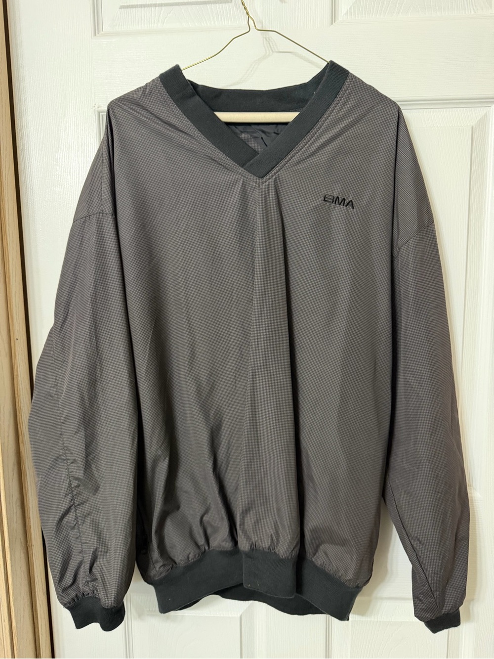 Men's Emsa Gray V-Neck Windbreaker Pullover Jacket